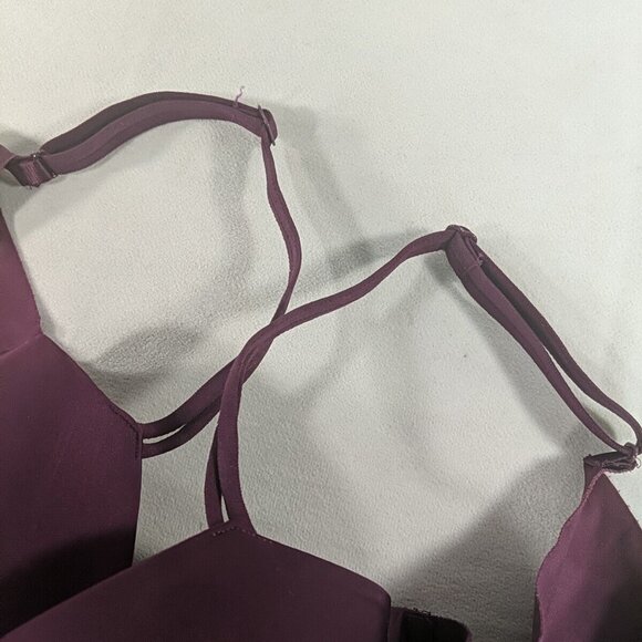 Victoria's Secret 34DD Bra Plum Purple Gold V Underwire Unpadded T-shirt - Picture 9 of 14